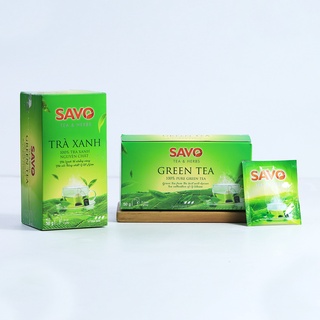 Trà xanh túi lọc savo