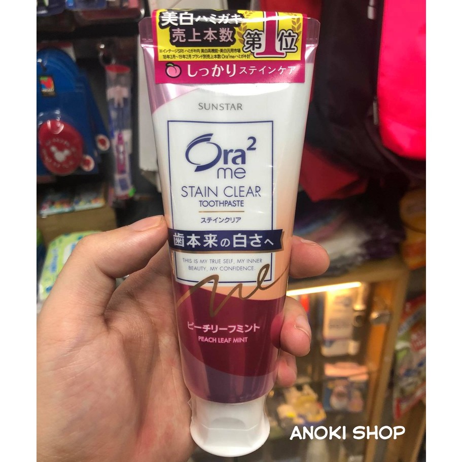 Kem đánh răng Ora2 Stain Clear Nhật Bản