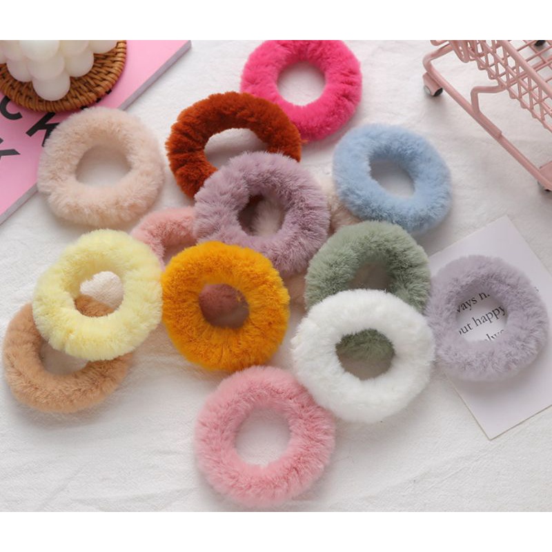 giá sỉ.combo 10 cột tóc xinh mẫu lông sang trọng đủ màu=55k