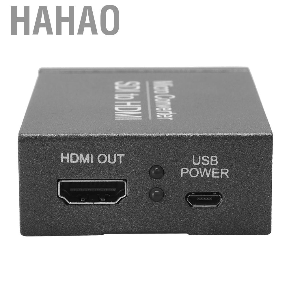 Hahao Mini HD SDI to HD/3G-SDI Converter Support 1080P Local Looping Output Signals Adapter