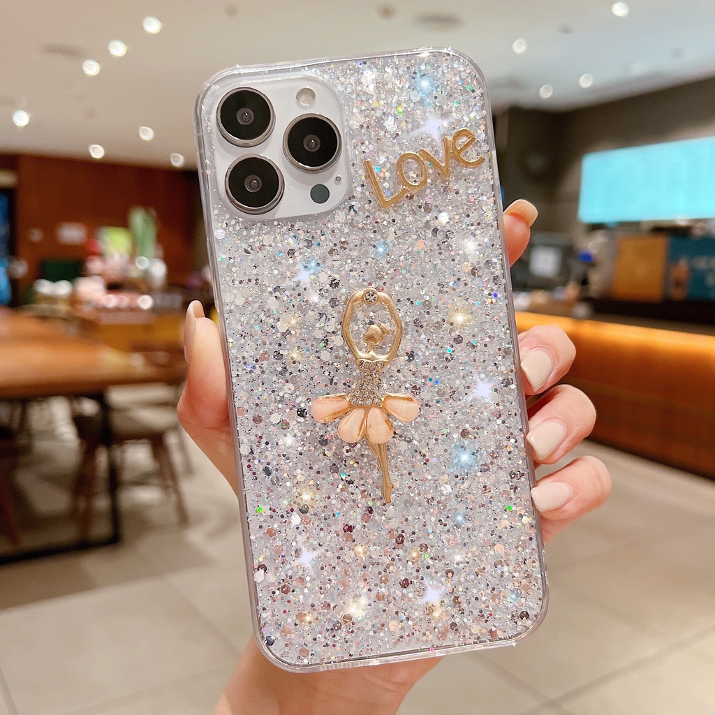 Ốp Điện Thoại Mềm Trang Trí Kim Tuyến Cho Samsung Galaxy S21 S20 S22 Note 10 20 Ultra Plus S20 S21