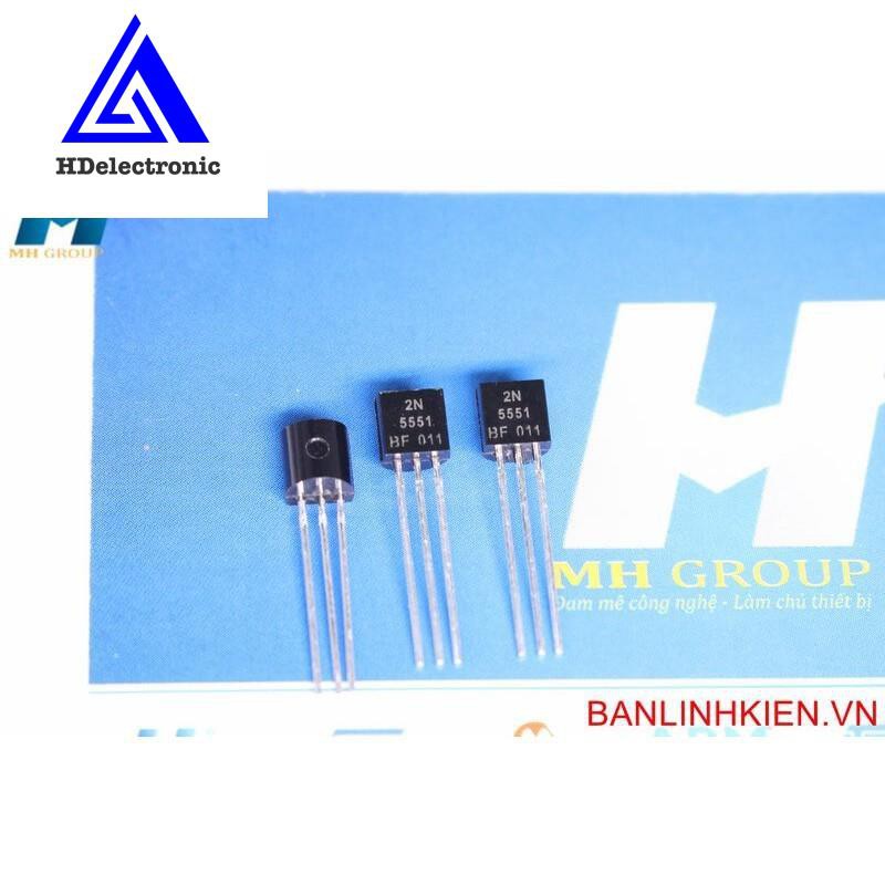 2N5551 TO92 TRANS NPN 0.6A 160V 100MHz (5c) zin