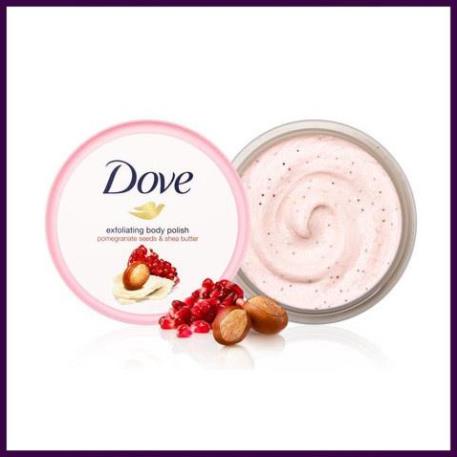 [Nhập Khẩu 100%] Tẩy tế bào chết Dove 225ml Macadamia và Lựu