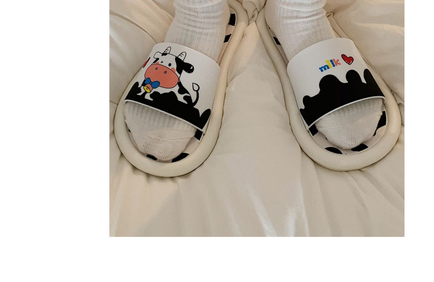 Korean version of the dairy anti-slip soft bottom indoor cool slippers