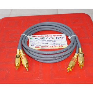 dây AV , hoa sen loại tốt dài 1.5m màu xám dây 99% đồng