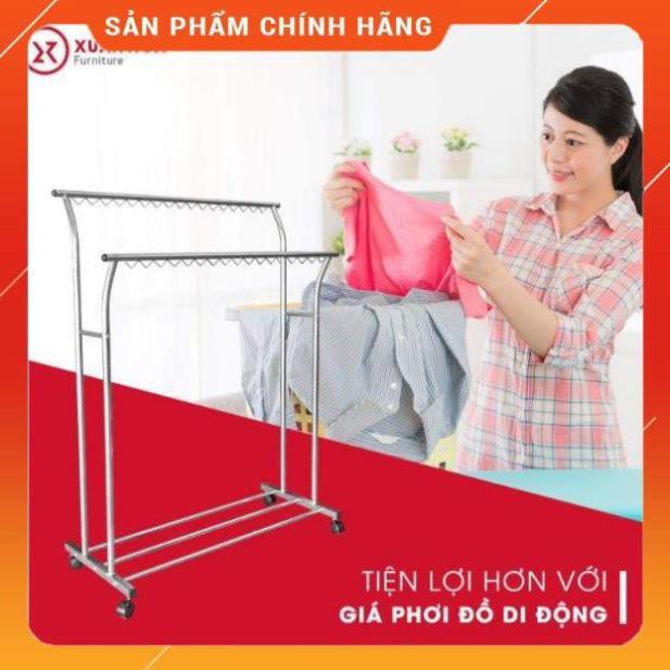 ♥️ [FreeShip] Giàn Giá phơi quần áo inox Xuân Hòa, hàng chính hãng - BH 12 tháng