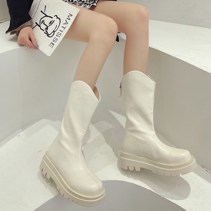 Giày Boot Cao bồi đế độn Cá tính