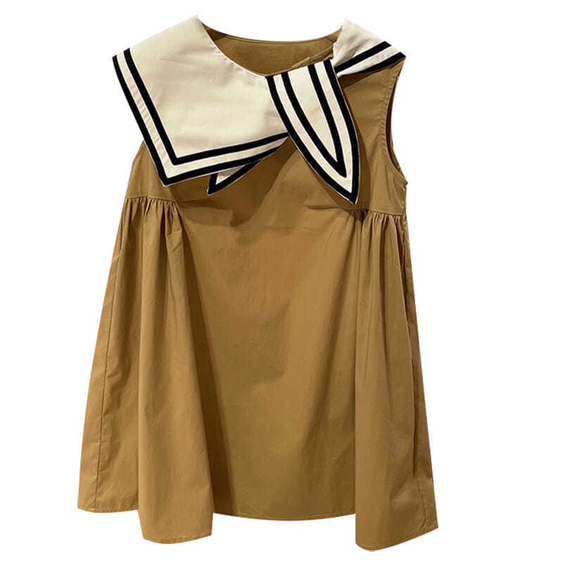 Đầm Sát Nách Màu Trơn Phong Cách Hàn Quốc Thời Trang Mùa Hè Xinh Xắn Cho Bé Gái 5