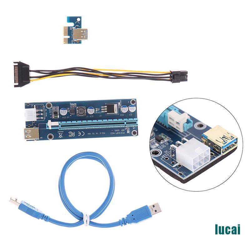Card Mở Rộng Ver009S Usb 3.0 Pci-E Riser Express 1x Sang 16x Cho Btc Mini | BigBuy360 - bigbuy360.vn