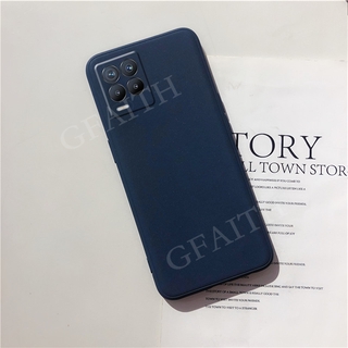Ốp Điện Thoại Di Động Cho Realme 8 5G / Realme8 Pro 2021 Mới Cảm Giác Da TPU Mềm Vỏ Điện Thoại Màu Đơn Giản Ốp Lưng Silicon TPU Realmi 8Pro