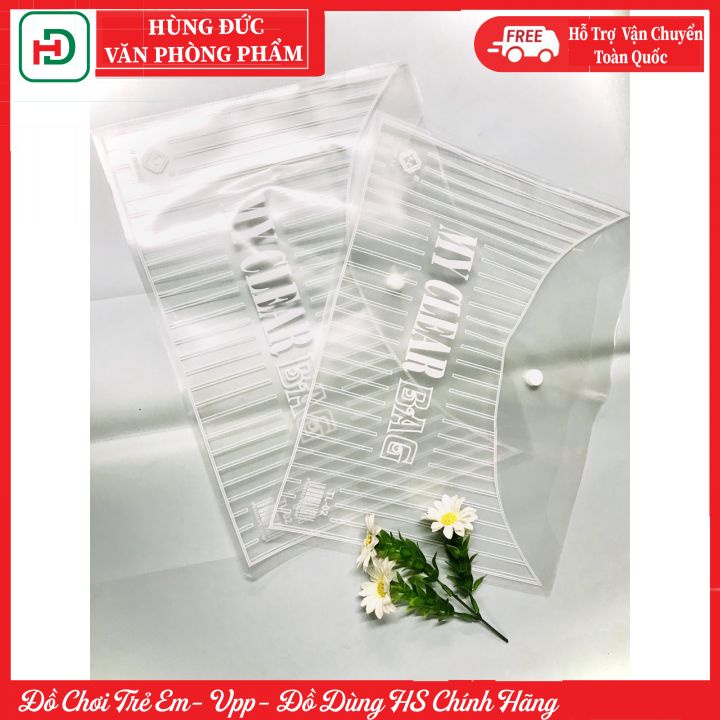 Túi cúc double A nhập khẩu nhựa dẻo mềm chất liệu dày dặn an toàn Combo 3 Túi khuy bấm Trà My các loại túi My clear