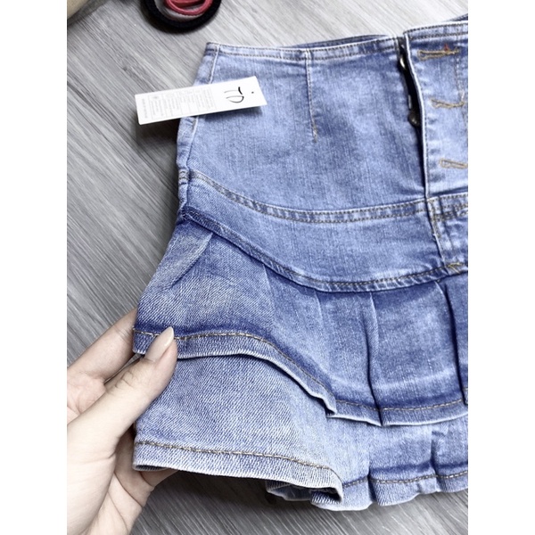 VÁY JEAN 2 TẦNG