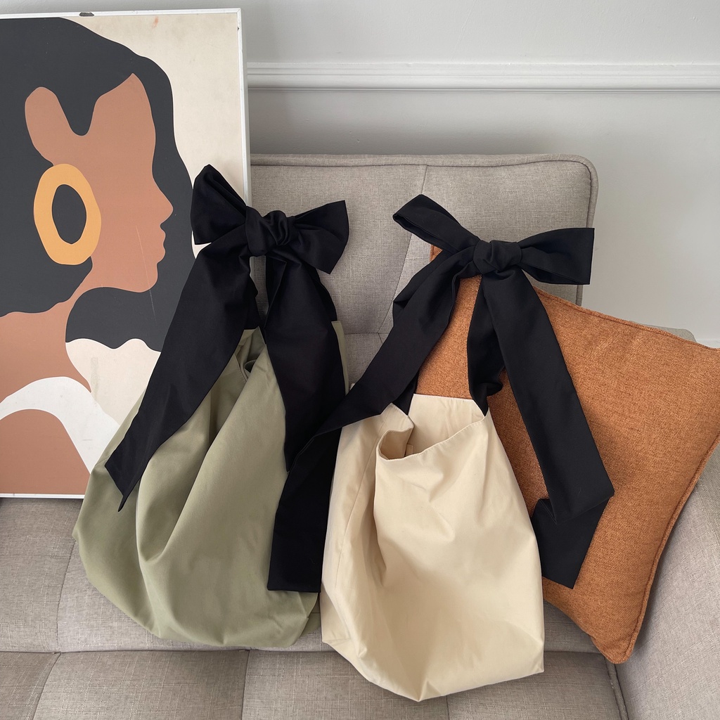 Mini Poési Tote Bag Bowtie Thay đổi chiều dài quai