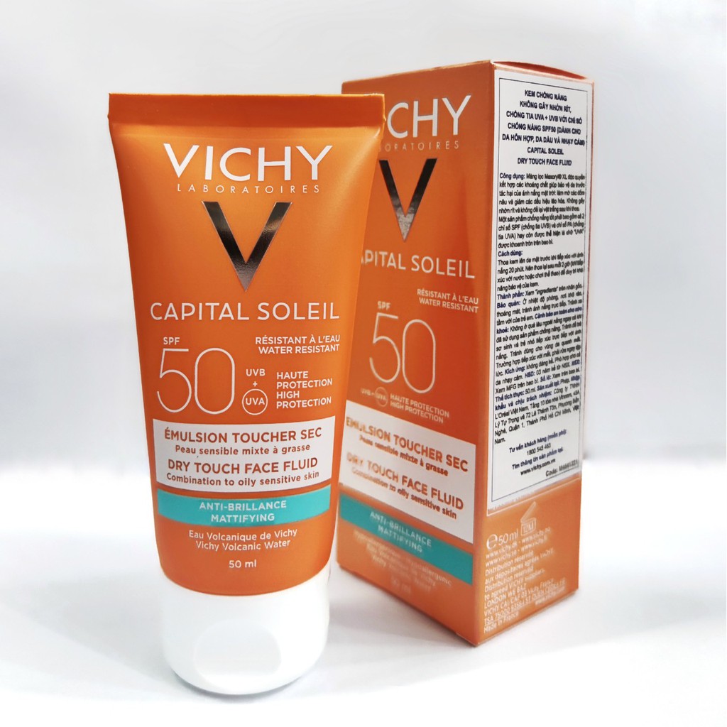 [CHÍNH HÃNG VICHY] - KEM CHỐNG NẮNG BẢO VỆ DA MẶT, KHÔNG GÂY NHỜN RÍT SPF50, PA+++