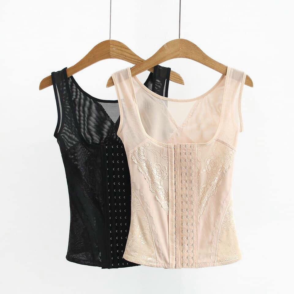 Áo gen bụng chất ren ôm tôn dáng, áo gen bụng - uyên vũ shopee