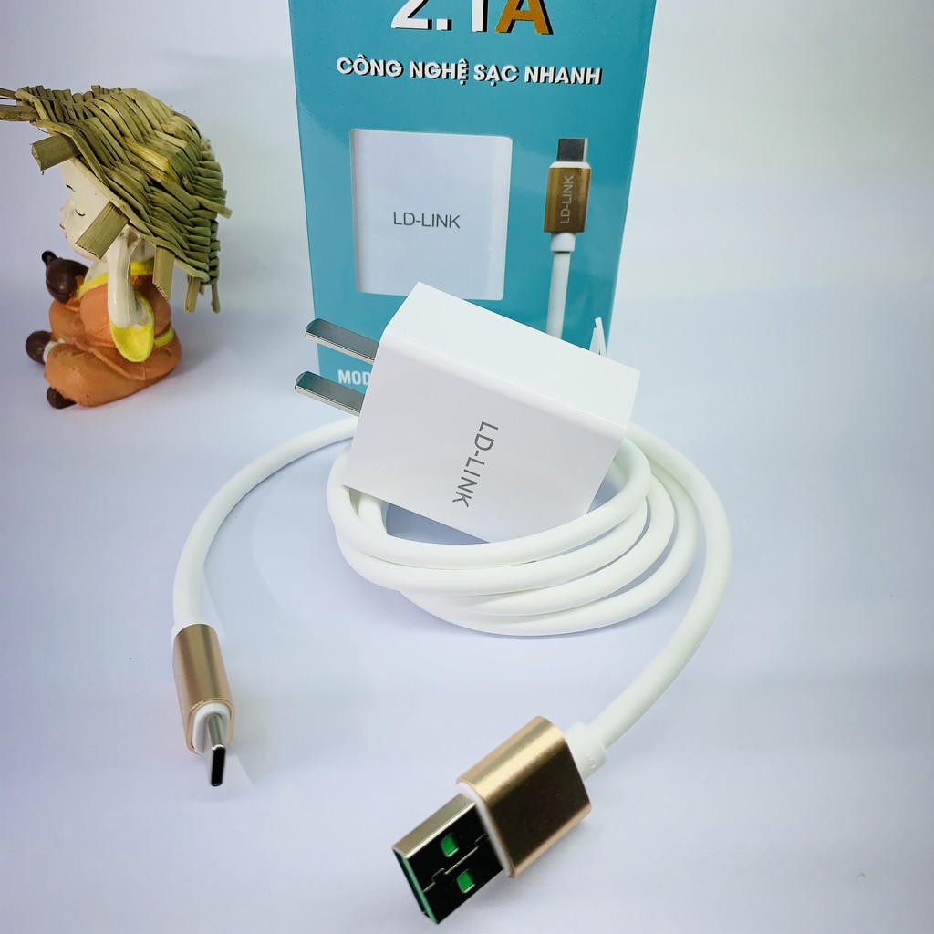 Bộ sạc nhanh Type C chính hãng Ldlink cho Samsung/vivo/oppo/huawei/vsmart/nokia/redmi/relame