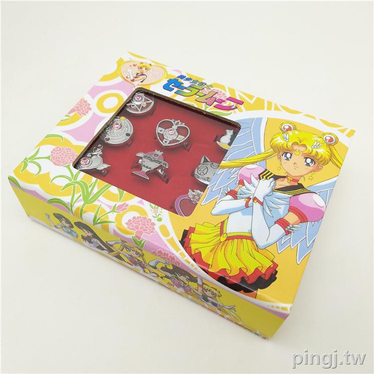 Sailor Moon Khuyên Tai Hình Thủy Thủ Mặt Trăng / Ngôi Sao / Trái Tim Xinh Xắn Cho Bé Gái