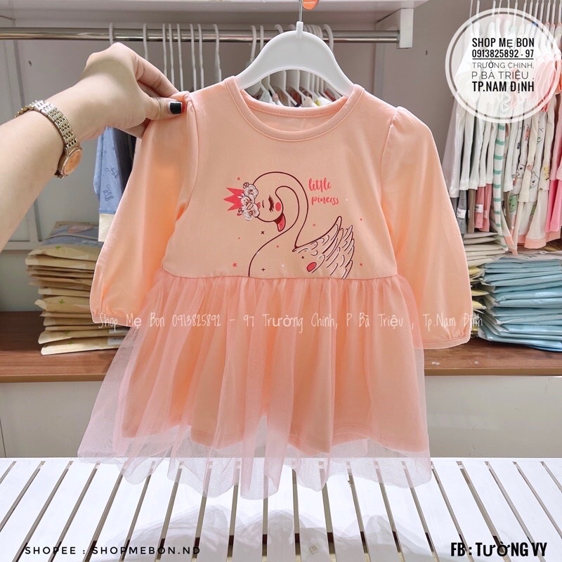 [Dokma/ Chính Hãng] Váy tuyn bèo cho bé gái 0-3 tuổi