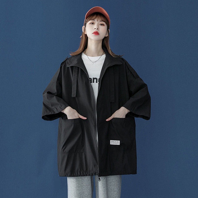 ☃▨∏ Áo Khoác Mỏng Dáng Rộng Phong Cách Hàn Quốc Thời Trang Mùa Hè Dành Cho Học Sinh Nữ