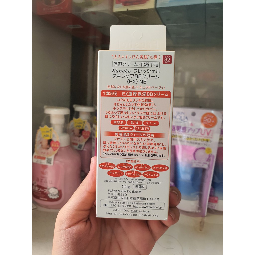 Kem trang điểm BB Cream Kanebo Freshel EX Moisture 5 in 1 50g