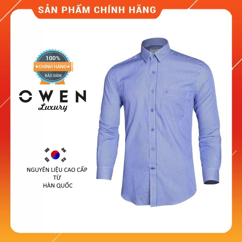 Xả 12.12 10.10 . OWEN LUXURY - Áo sơ mi dài tay Owen dòng cao cấp 91067 Cực Đẹp . . . ' ' ' hot "