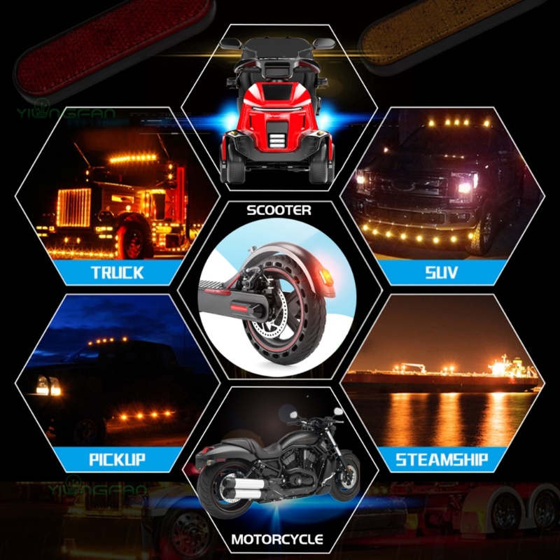 Đèn Led Đánh Dấu Bên Hông Xe Tải / Xe Hơi 3 Cạnh Chất Lượng Cao