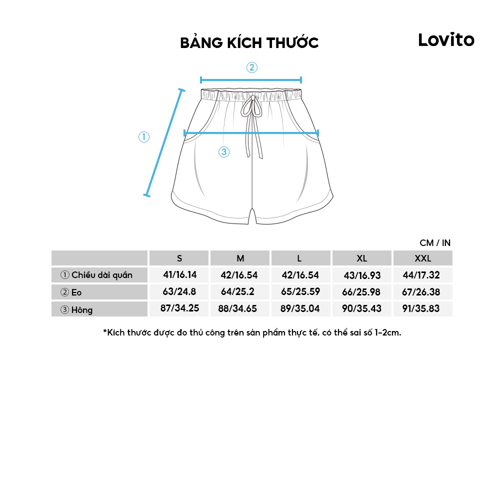 Chân váy lưng cao Lovito màu xanh dương dễ thương L07155 | BigBuy360 - bigbuy360.vn