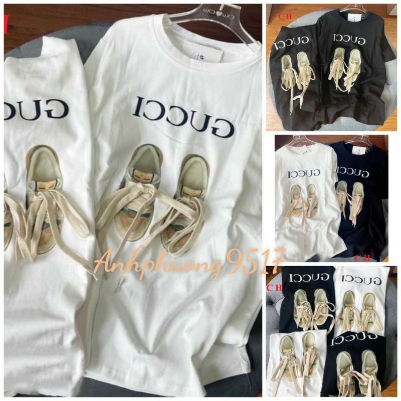 Áo thun Basic Giày G. C [FREESHIP] Áo Phông form rộng Unisex nam nữ cá tính Ulzzang; Thời trang Hot trend
