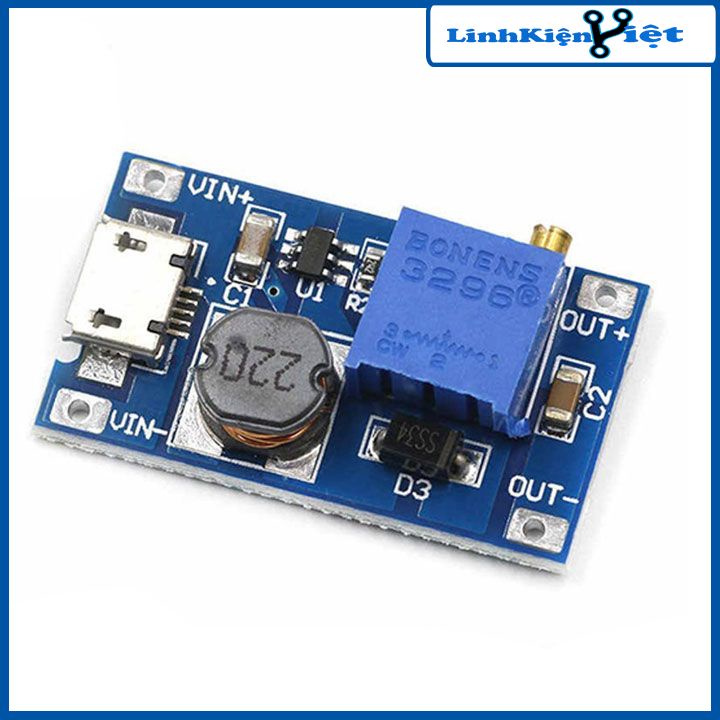 Module Boost DC DC 2-24V 2A MT3608 V2