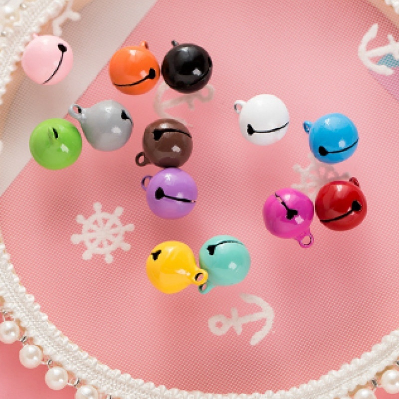 Bộ 10 Chuông Kim Loại Nhiều Màu Sắc Dùng Làm Trang Sức