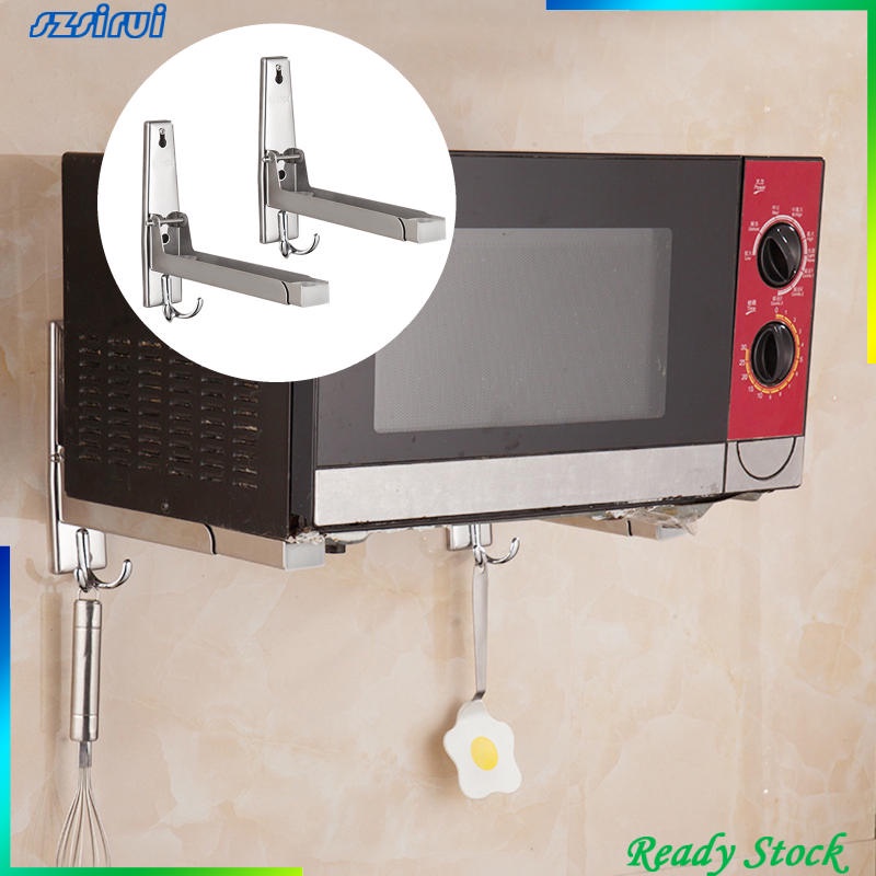Giá đỡ lò vi sóng gắn tường bằng thép không gỉ tiện dụng