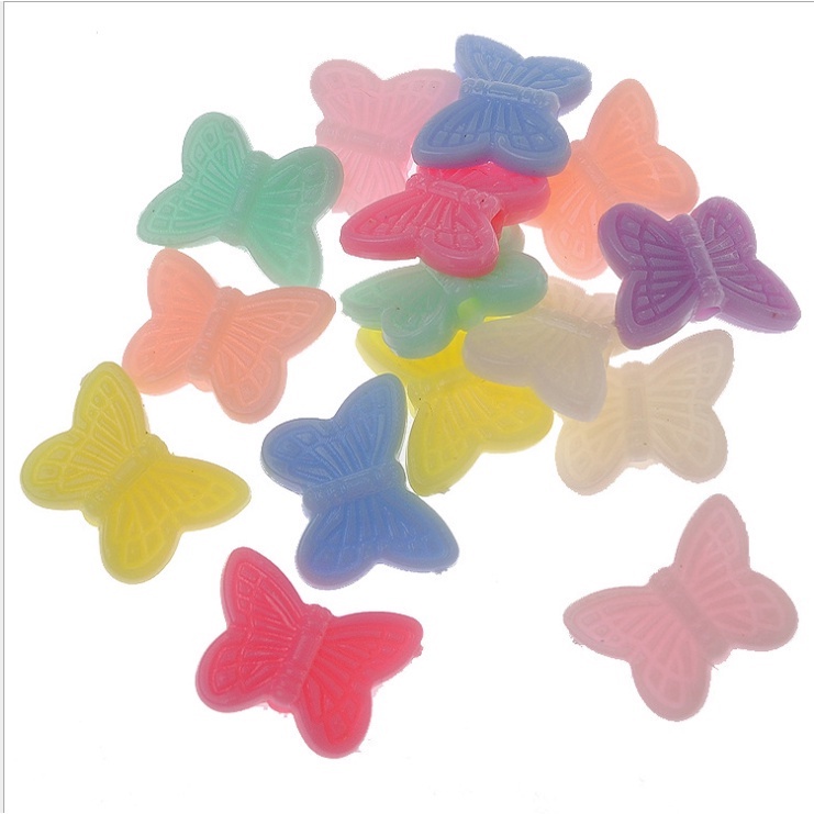 20/50/100gam hạt nhựa hình bướm 11x15mm