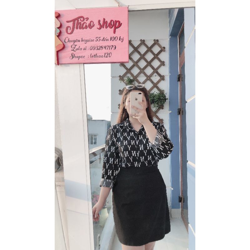 Áo Sơ mi bigsize 60 đến 90 ký