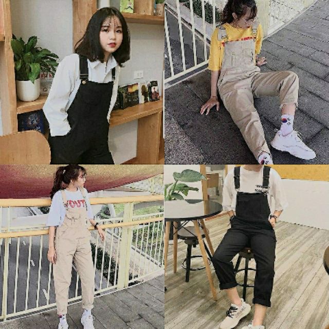 YẾM QUẦN KAKI TÚI NGỰC CÚC CÀI UNISEX