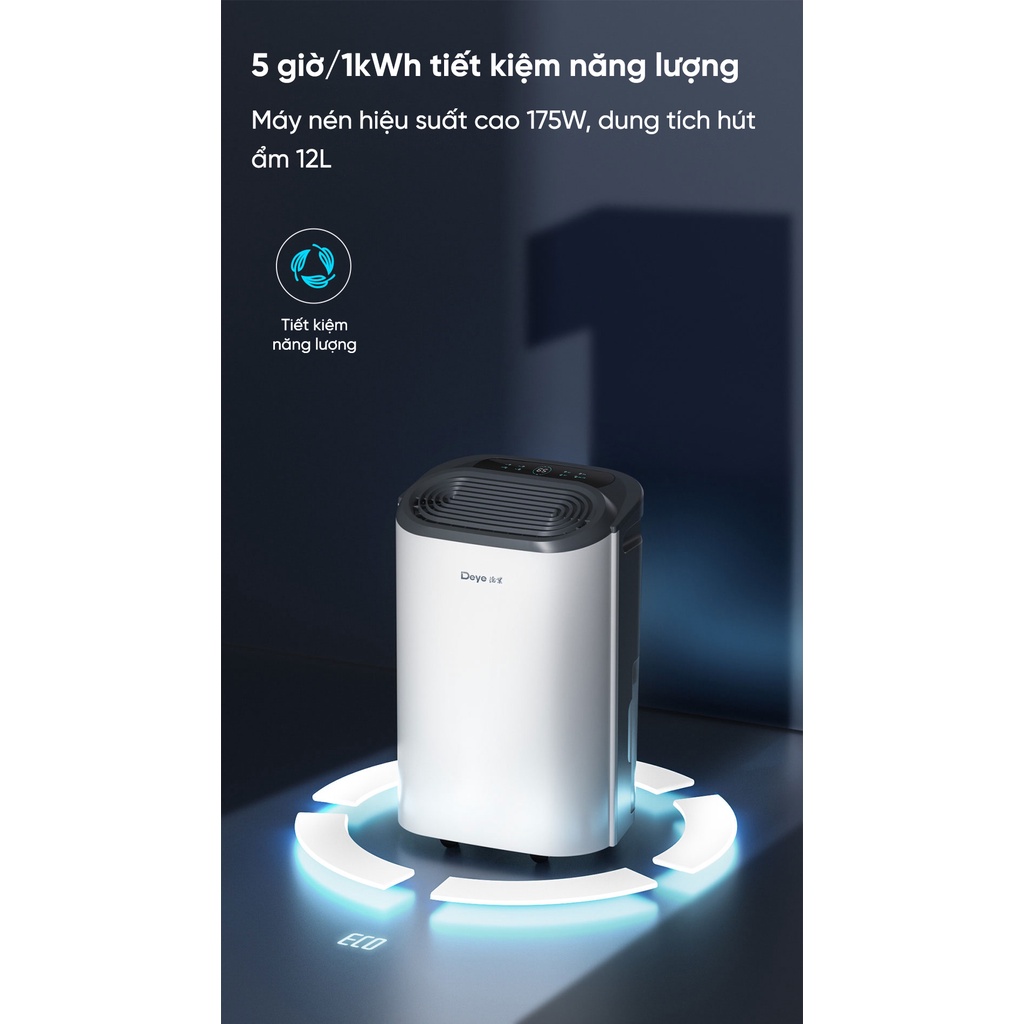 Máy hút ẩm thông minh Deye 12L Z12A3