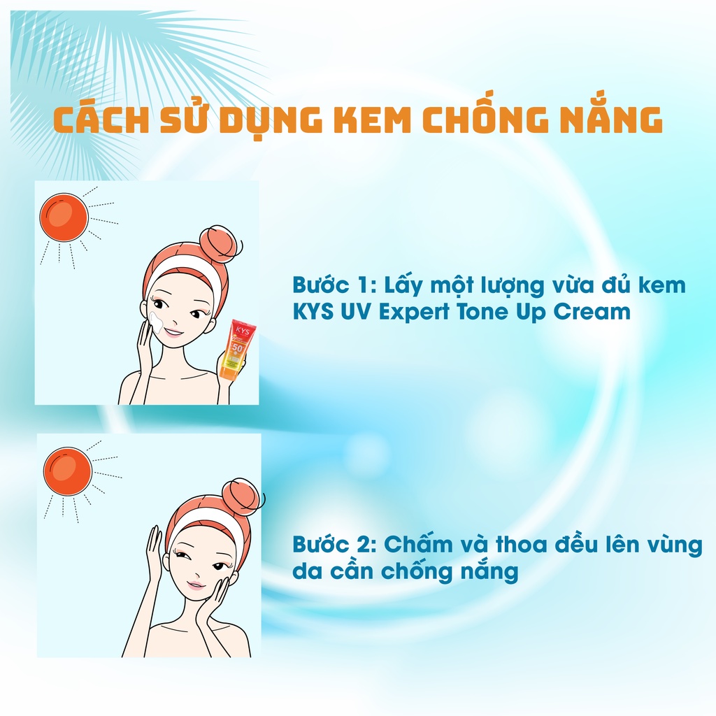 Kem Chống Nắng Nâng Tông SPF50+/PA+++  KYS  Sử Dụng Cho Cả Da Dầu, Mụn, Cấp ẩm Và kiềm Dầu Diệu Quả | BigBuy360 - bigbuy360.vn