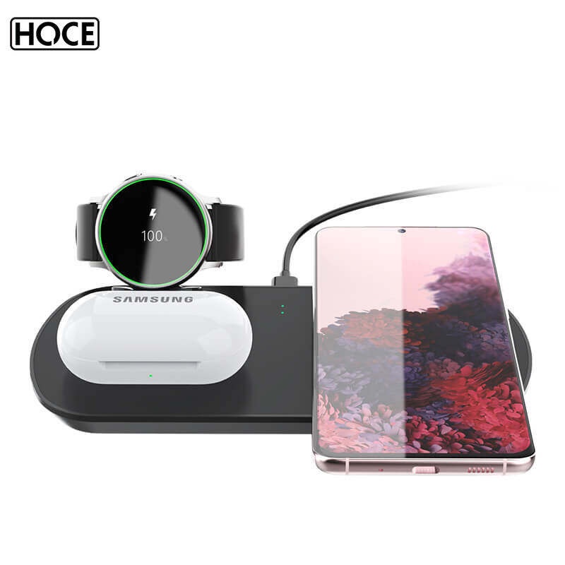 Đế Sạc Nhanh Không Dây 15W 15W Cho Samsung Galaxy S22 S21 S20 Note 20 Plus/Note10/Galaxy Watch/Buds Qi