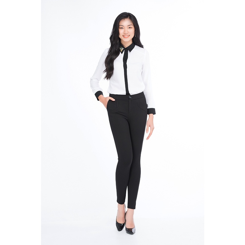 Quần Legging Cao Cấp Luperi LP533 Chất Liệu Umi Dày Dặn Khóa Trước Cúc Trước