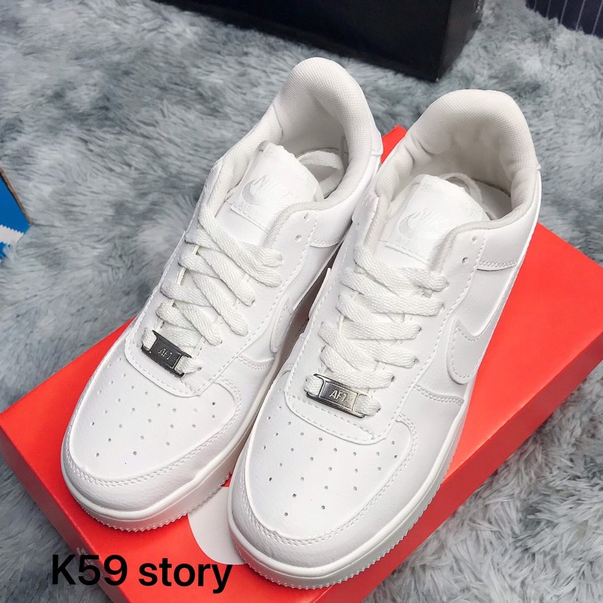 Giày Thể Thao Nam Nữ Sneaker Af1 FULL Trắng Giày Nữ Học Sinh Tăng Chiều Cao