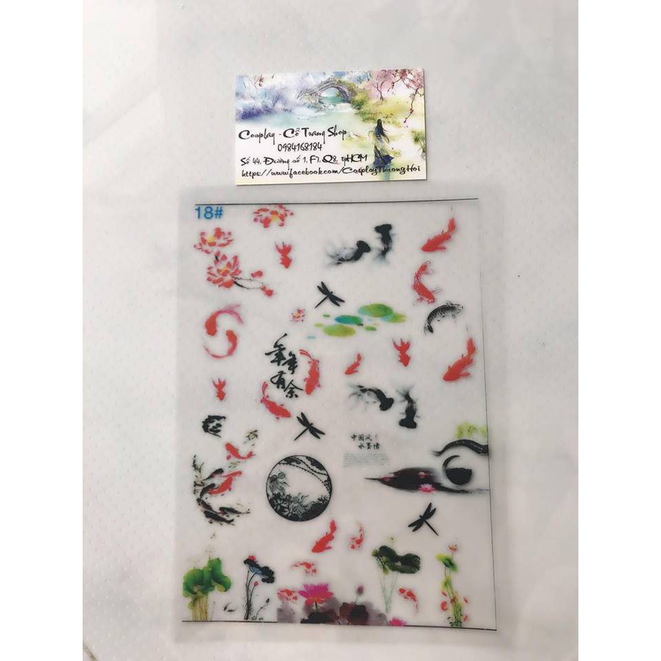 sticker trang trí resin