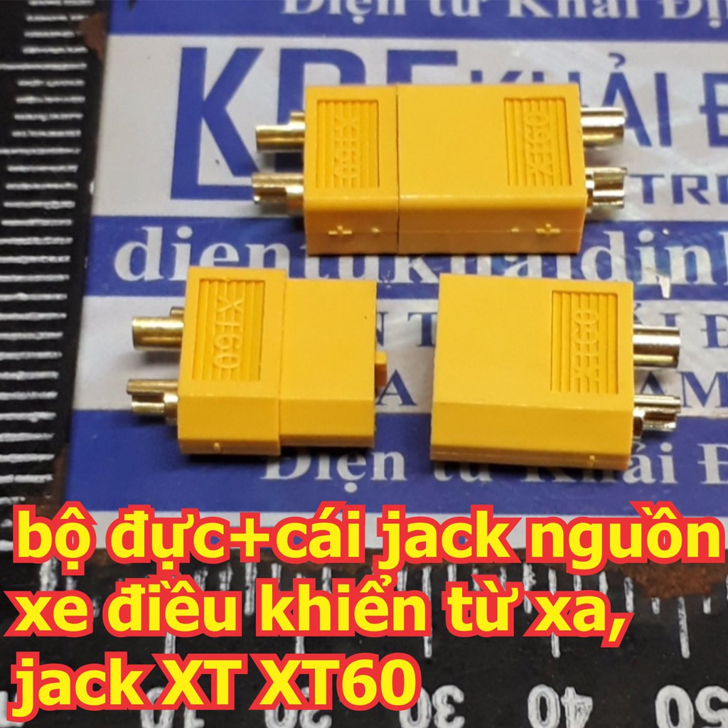 [Mã ELFLASH3 hoàn 10K xu đơn 20K] bộ đầu đực + cái jack nguồn xe điều khiển từ xa, jack XT XT60 kde4546