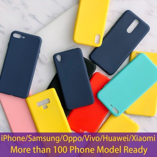 Ốp điện thoại mềm màu trơn mặt nhám dành cho Samsung Galaxy A30 A50 J4Plus