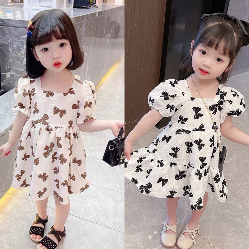 Váy cho bé gái 1 tuổi đến 5 tuổi QC-KIDS, đầm bé gái hình nơ 8-18kg