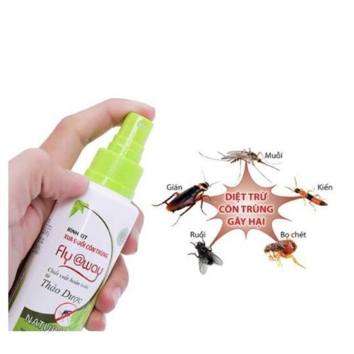 Bình xịt xua đuổi muỗi Fly@way 100ml - Bảo Nhiên (Việt Nam)