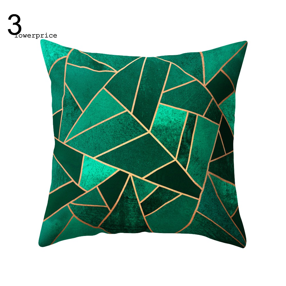 LP_Geometric Pattern Print Pillow Case Fashion Sofa Waist Cushion Cover Home Decor