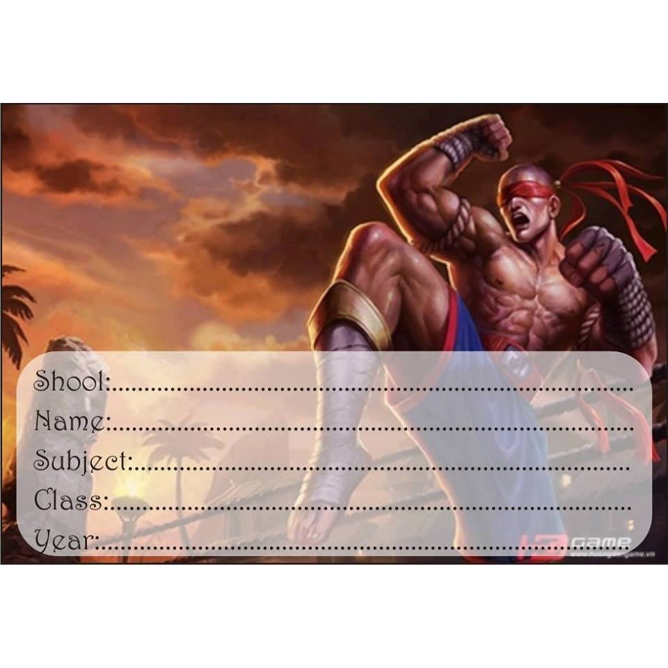 Nhãn Vở In Hình Theo Yêu Cầu