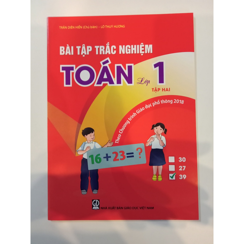 Sách - Combo Bài tập trắc nghiệm Toán 1 - Theo chương trình giáo dục phổ thông 2018 (2 tập)