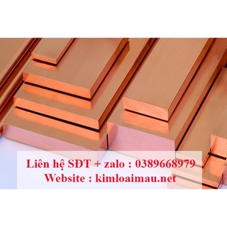 Đồng thanh cái đỏ dầy 5mm, 6mm, 8mm dài 1 mét