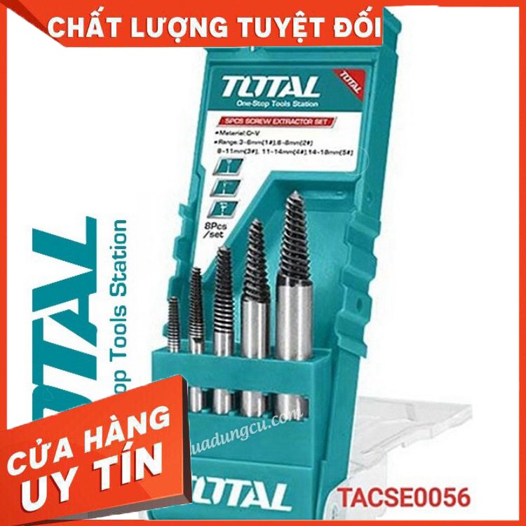 Bộ 5 mũi taro lấy ốc gãy Total TACSE0056 nguyên zin nhé các bác