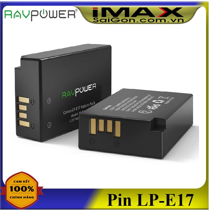 PIN SẠC MÁY ẢNH RAVPOWER CHO CANON LP-E17